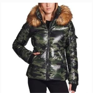 Womens S13 down camo puffer coat in excellent condition